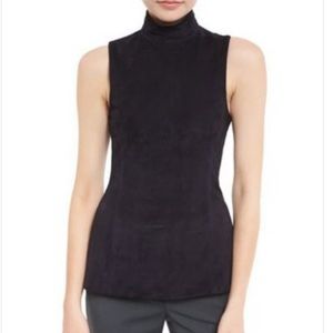 Theory Eulia Tilde Lamb Suede Front Top